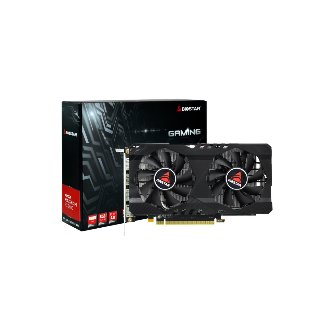 Placa de Vídeo Biostar Gaming 8GB Radeon RX6600 GDDR6 - VA6606RM81